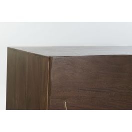 DKD Home Decor Buffet Moderno Marron Oscuro 3 Puertas 145 x 41 x 76 cm