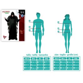 Disfraz Ángel Negro con Alas para Hombre Adulto Talla M-L Halloween Polyester