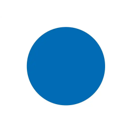 Liderpapel Gomets Circulares Autoadhesivos 15 mm Azul Rollo 2500 Unidades en Caja de Cartón