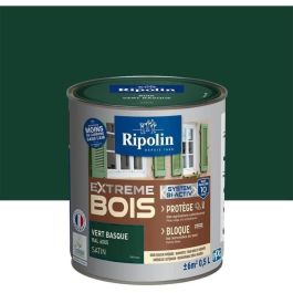 RIPOLIN Pintura para Madera Satinada Alta Protección 10 años que Protege y Magnifica tu Madera - Verde Vasco