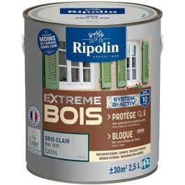 Pintura de madera para interiores y exteriores RIPOLIN - Gris claro Ral 7035 Satinado, 2.5L Precio: 104.94999977. SKU: B18CVTT8B6