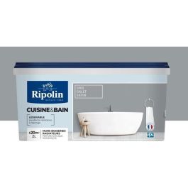 RIPOLIN Pintura mural especial para cuartos húmedos, cocina y baño - 2 L - Gris guijarro Precio: 78.04499981849999. SKU: B13Q3X8TVA