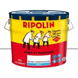 Pintura para paredes y techos - COLLECTOR - Blanco - Mate - RIPOLIN - 10 L