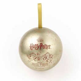 THE CARAT SHOP Bola de Navidad y Pin Badge Harry Potter El Mapa de los Merodeadores 8,5cm - Adorno para Árbol de Navidad Hogwarts