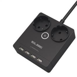 Elbe RE-001-UN Regleta 2 Tomas y 4 USB 3680W 1,8m con Protección Sobretensiones y Infantil Precio: 12.94999959. SKU: B1BVZLA8Y8