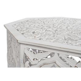DKD Home Decor Mesa Centro Blanco Mdf 84 x 84 x 46 cm