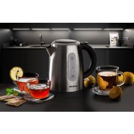 Ariete 2847 Hervidor de Acero Inoxidable 1.7L con Apagado Automático y Visor de Nivel de Agua