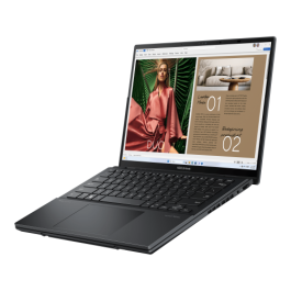 ASUS Zenbook Duo OLED UX8406MA-QL396W - Portátil 14" WUXGA, Intel Core Ultra 9 185H, 32GB RAM, 1TB SSD, Arc Graphics, Windows 11 Home, Gris Tintero - Teclado QWERTY español