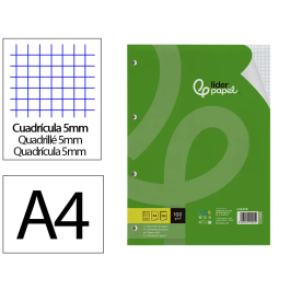 Liderpapel Recambio A4 100 Hojas 100gr Cuadro 5mm Con Margen 4 Taladros Precio: 56.50000015. SKU: B1BXFKQCHT