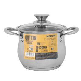 Olla New Neron 18 cm (3L) Acero Inoxidable Inde (4 Unidades) Olla New Neron 18 cm (3L) Acero Inoxidable Inde (4 Unidades)