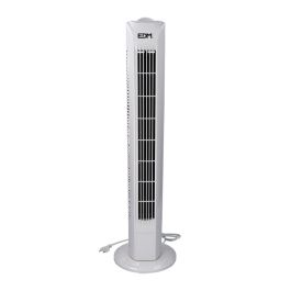 Ventilador de torre. potencia: 45w color blanco 21x78cm edm