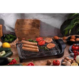 Jata Barbacoa Eléctrica Sin Humo Ni Olores 34X24Cm 2400W Negra BQ101