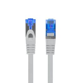 Lanberg Latiguillo Cable de Red Cat.6A S/FTP 50 cm Gris, 10 Gigabit Ethernet hasta 500 MHz, Baja Emisión Humos (LSZH)
