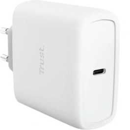 Trust Cargador de Pared GaN Maxo 25524 65W USB-C con Cable Incluido