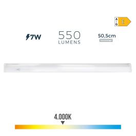 Edm Regleta LED 7W 4000K Luz Día 600lm 50,5x2,5x3,6 cm Precio: 10.50000006. SKU: S7915463