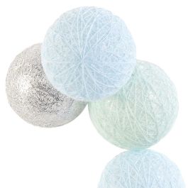 Home Deco Light Guirnalda de 10 LEDs Luz Azul/Plata 192cm