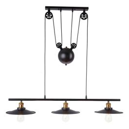 SKD-P80008 Lámpara Colgante Burnaby Metal Diseño Industrial Elegante compatible LED E27 RGB CCT Salón Comedor Cocina Oficina