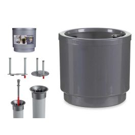 Maceta Plastico Con Reserva Agua 26Cm Plata Ibergarden (4 Unidades) Precio: 40.49999954. SKU: B19AC238GV