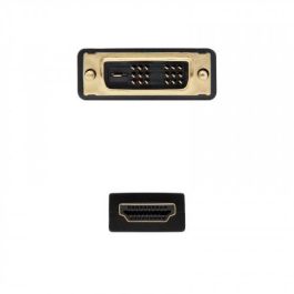 NANO CABLE 10.15.0502 Cable HDMI/DVI de 1.8M Macho a Macho con Conectores Chapados en Oro, hasta 5.1 Gb/s