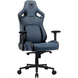 Cougar Silla Gaming Defensor S Navy Blue F Silla para videojuegos universal, 150 kg, Asiento acolchado, Respaldo tapizado, Color Azul y Negro