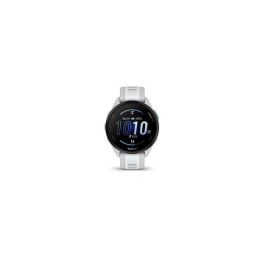 Reloj GPS conectado - GARMIN - Forerunner 165 - 1.2 - Blanco con pulsera Blanca y Gris Claro