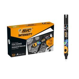 Bic Rotulador Intensity Paint Marker Blanco, Punta Cónica Media, Tinta Base Agua Resistente Decoloración, Multisuperficies Precio: 31.50000018. SKU: B12ZMMY32W