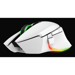 Razer Basilisk V3 Pro 35K (wei) Ratón Gaming Inalámbrico/Alámbrico Óptico 35000 DPI Blanco con base de carga