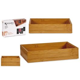 Kinvara Organizador Bambú Apilable 23x15 cm Natural (Set de 24) Precio: 92.50000001. SKU: S3609924