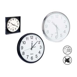 Reloj Redondo 38Cm Plata Negro Surt Giftdecor (6 Unidades) Precio: 63.78999968. SKU: B19YN9NDSC