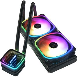Enermax Kit Refrigeración Líquida CPU Aquafusion ADV 240mm con Iluminación RGB, Alto Rendimiento para Gaming y Workstation Intel/AMD