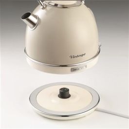 Ariete 2877/03 Hervidor Vintage Beige 1.7 Litros, Filtro Anti Cal, Apagado Automático