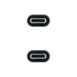 Cable USB 3.2 Tipo-C Nanocable 10.01.4301 5A 100W/ USB Tipo-C Macho - USB Tipo-C Macho/ 1m/ Gris y Negro Cable USB 3.2 Tipo-C Nanocable 10.01.4301 5A 100W/ USB Tipo-C Macho - USB Tipo-C Macho/ 1m/ Gris y Negro
