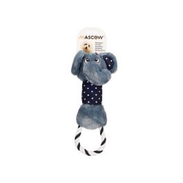 Mordedor de tela animal aro Mascow 11x34x9.5 cm - Blanco/Negro (18 Unidades)