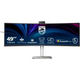 Philips 49B2U6903CH Monitor Curvo Profesional 48.8" Dual QHD, Thunderbolt 4, Webcam, Regulable en altura