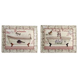 DKD Home Decor Decoración de Pared Romántica de Metal Rosa Beige para Baño, 4 Unidades con Diseños Surtidos, 33x25x1 cm Precio: 13.50000025. SKU: B1C4M8YSNJ