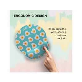 Wondee Alfombrilla de Ratón Ergonómica de Gel Antideslizante 250x230 mm con Reposamuñecas