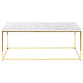 Mesa Centro Chic DKD Home Decor Blanco Dorado 60 x 40 x 100 cm