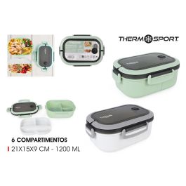 Thermosport Fiambrera 6 Departamentos Rectangular 21x15x9 cm Precio: 25.69000005. SKU: B1FSY3ZBC7