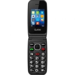 Teléfono Móvil Qubo NEON2W-SOS para Personas Mayores/ Negro/ Incluye Base de Carga Precio: 32.69000009. SKU: B12X6ARCBG