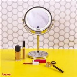 Beurer BS-55 Espejo Cosmético con Luz LED, 7 Aumentos, Cromado - Ideal para Maquillaje Beurer BS-55 Espejo Cosmético con Luz LED, 7 Aumentos, Cromado - Ideal para Maquillaje