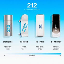 Carolina Herrera 212 VIP BLACK Eau de Parfum Vaporizador para Hombre 50 ml - Aroma Nocturno Especiado Aromático Fougère