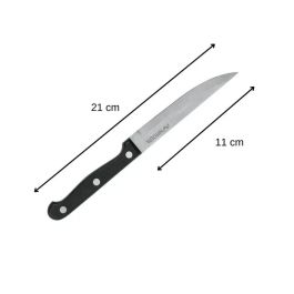 Nirosta FAC1694824931585 - Juego de 6 Cuchillos de Carne de Acero Inoxidable - 21 cm