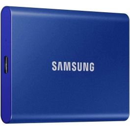 Samsung T7 Unidad de Estado Sólido (SSD) Externa con Interfaz USB Tipo C, 2TB de Capacidad, Color Azul y Caja de Aluminio