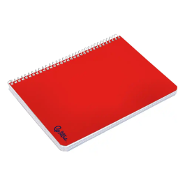 Liderpapel Micro Smart Cuaderno Espiral A4 Tapa Blanda 80 Hojas 75gr 7mm Doble Margen 4 Taladros Colores