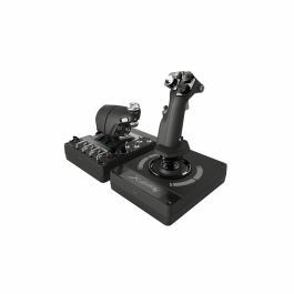 Logitech 945-000059 X56 H.O.T.A.S. Joystick y acelerador con cable para PC, Simulador de Vuelo Analógico/Digital