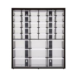 Stanley Armario de Almacenamiento con 39 Compartimentos Vacíos, Marco de Polipropileno de Alta Densidad, para Montar en Pared o Apilar