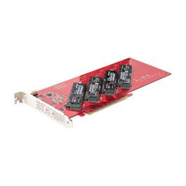 StarTech.com Quad M.2 PCIe Adapter Card B - NVMe/AHCI, PCIe 4.0 x16, Soporte 4x SSDs, hasta 7.8 GB/s por unidad