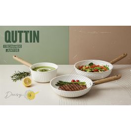 Quttin Sarten 20 cm Aluminio Fundido Induccion Daisy (6 Unidades)