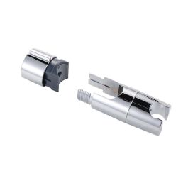 Wenko Soporte Ajustable para Cabezal de Ducha Universal para Barras de 19-25 mm ABS 11,7 x 4,2 x 4 cm