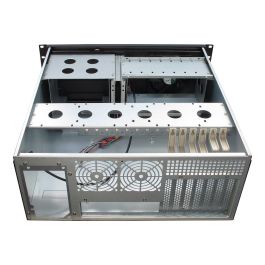 Inter-Tech 4U-IPC 4088-S Chasis Servidor Rack 4U ATX/Micro ATX/Mini-ITX Negro Acero